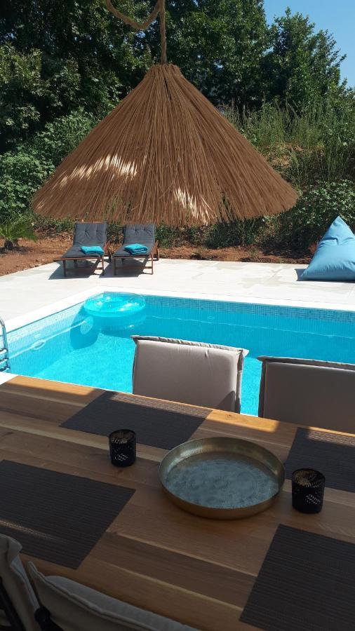 Casa O' - Neues Ferienhaus mit großer Terrasse und privatem Swimmingpool Skala Potamia (Thasos) Exterior foto