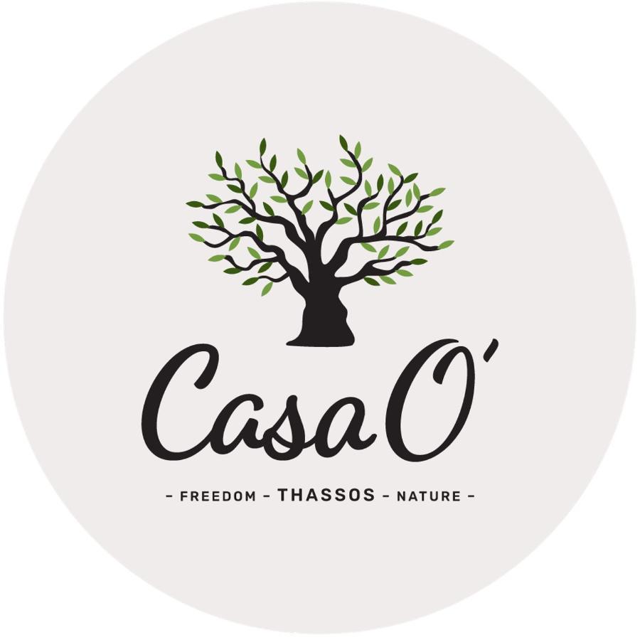 Casa O' - Neues Ferienhaus mit großer Terrasse und privatem Swimmingpool Skala Potamia (Thasos) Exterior foto