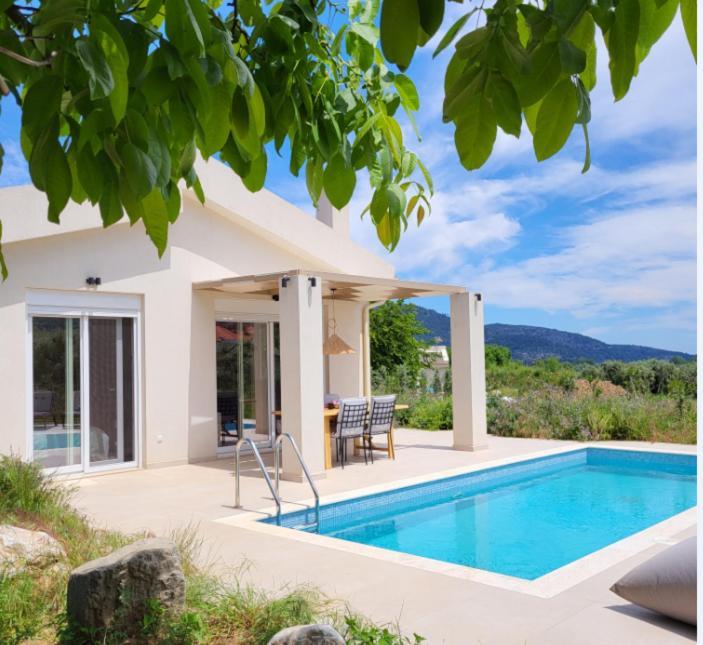 Casa O' - Neues Ferienhaus mit großer Terrasse und privatem Swimmingpool Skala Potamia (Thasos) Exterior foto