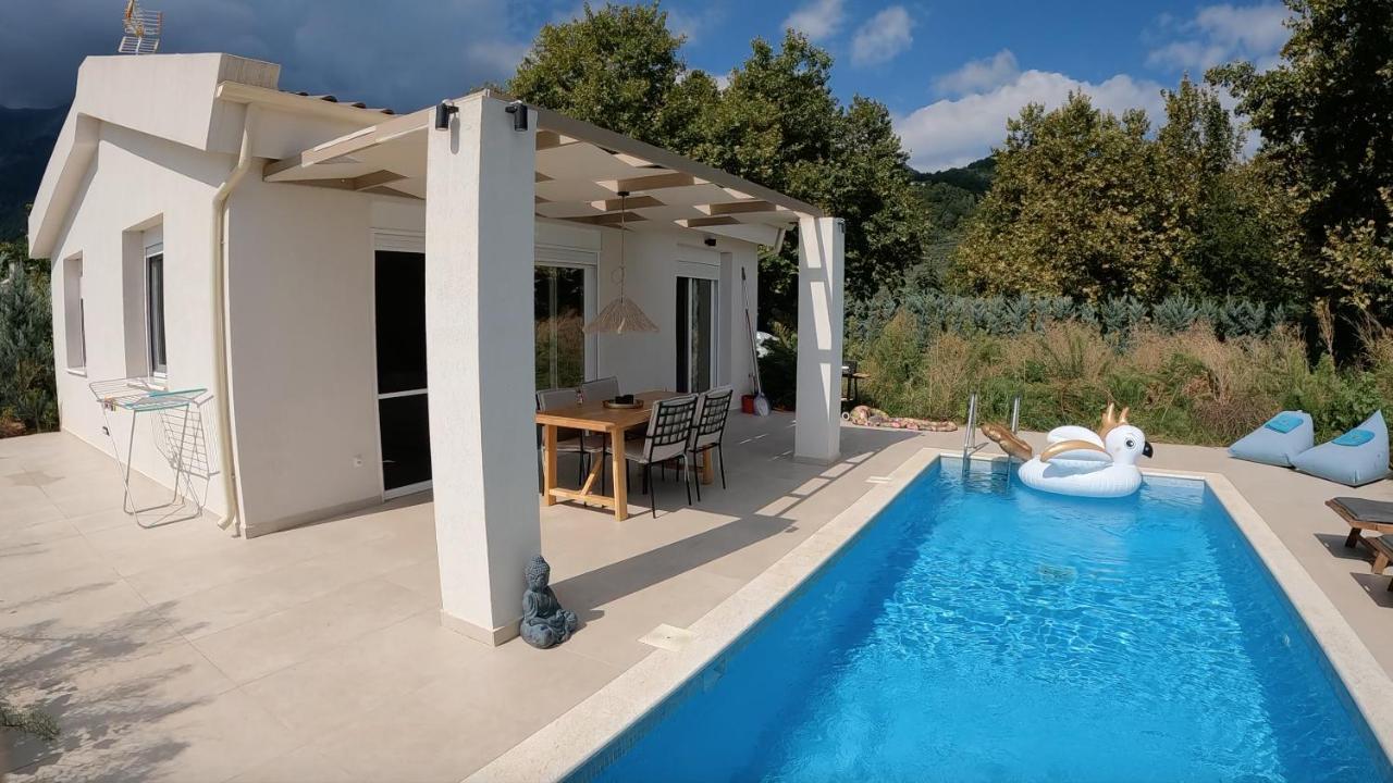 Casa O' - Neues Ferienhaus mit großer Terrasse und privatem Swimmingpool Skala Potamia (Thasos) Exterior foto