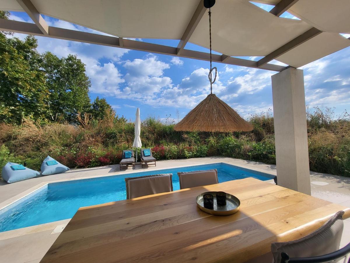 Casa O' - Neues Ferienhaus mit großer Terrasse und privatem Swimmingpool Skala Potamia (Thasos) Exterior foto