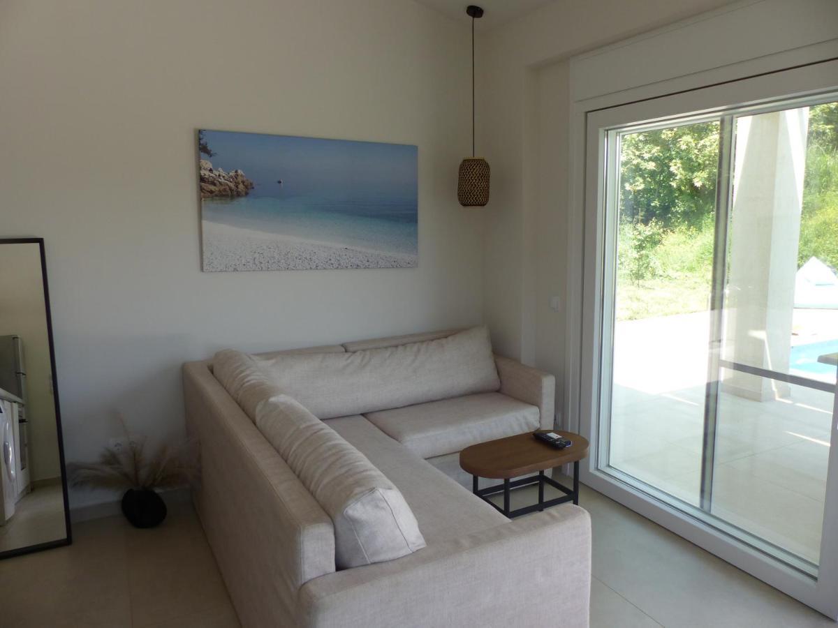 Casa O' - Neues Ferienhaus mit großer Terrasse und privatem Swimmingpool Skala Potamia (Thasos) Exterior foto