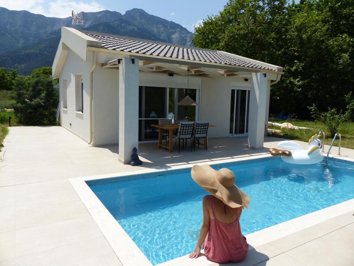 Casa O' - Neues Ferienhaus mit großer Terrasse und privatem Swimmingpool Skala Potamia (Thasos) Exterior foto