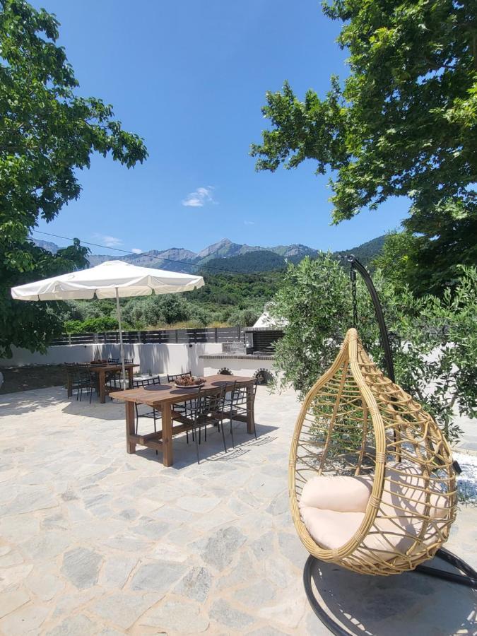 Casa O' - Neues Ferienhaus mit großer Terrasse und privatem Swimmingpool Skala Potamia (Thasos) Exterior foto